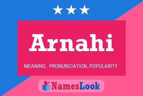 Arnahi Name Poster