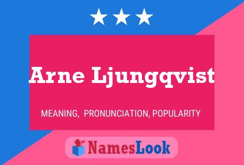 Arne Ljungqvist Name Poster