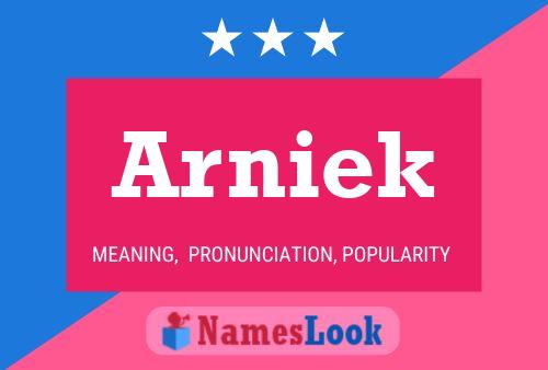 Arniek Name Poster