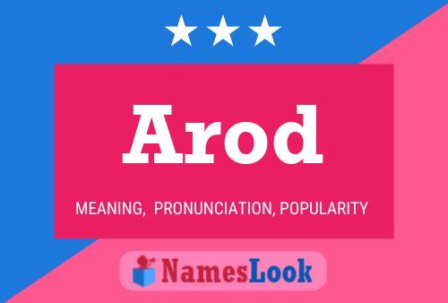 Arod Name Poster