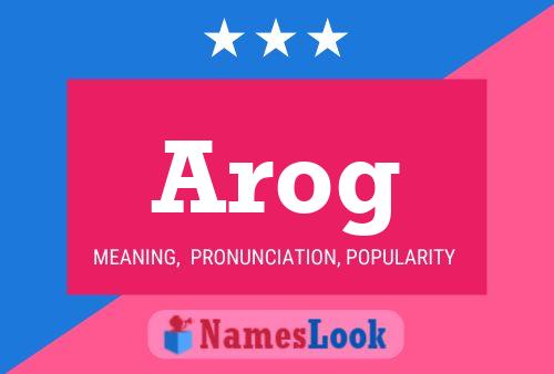 Arog Name Poster