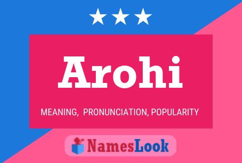 Arohi Name Poster