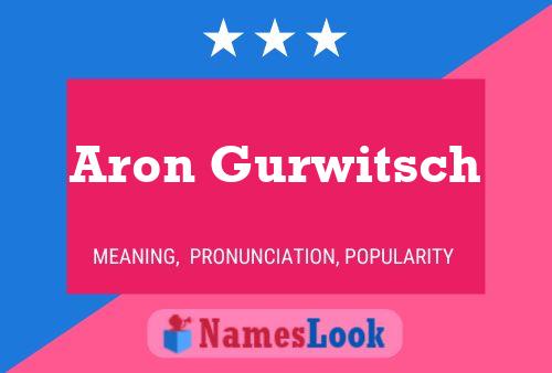 Aron Gurwitsch Name Poster