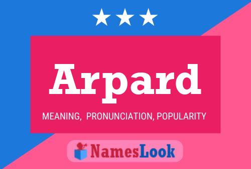 Arpard Name Poster