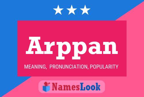 Arppan Name Poster