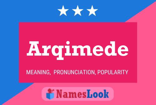 Arqimede Name Poster