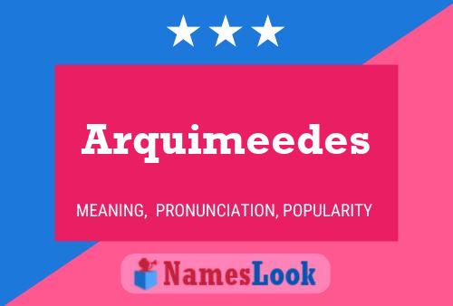 Arquimeedes Name Poster