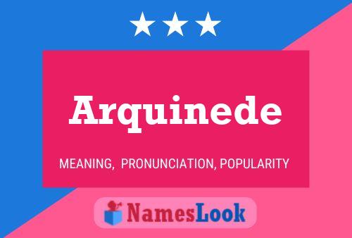 Arquinede Name Poster