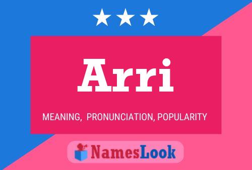 Arri Name Poster