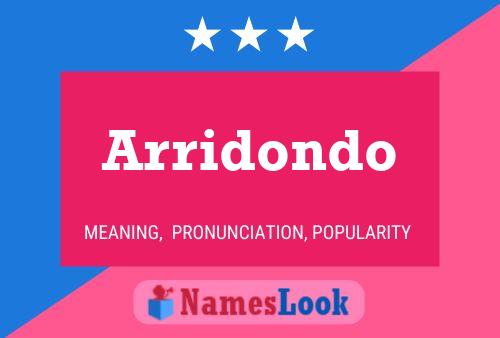 Arridondo Name Poster