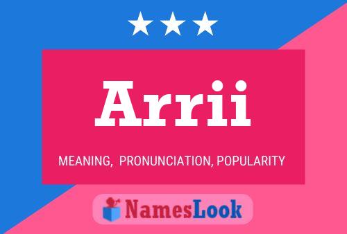 Arrii Name Poster