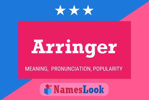 Arringer Name Poster