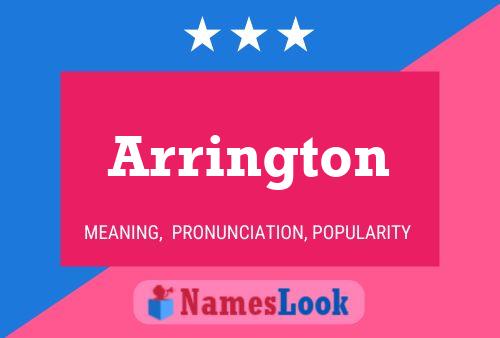 Arrington Name Poster