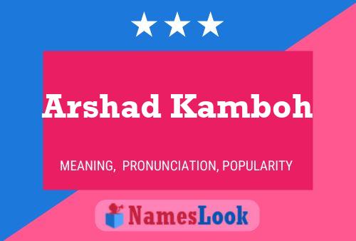 Arshad Kamboh Name Poster