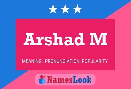 Arshad M Name Poster