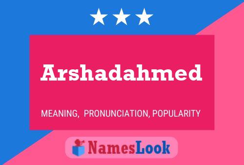 Arshadahmed Name Poster