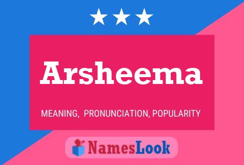 Arsheema Name Poster