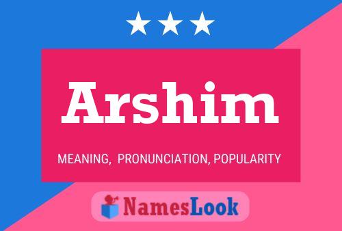 Arshim Name Poster