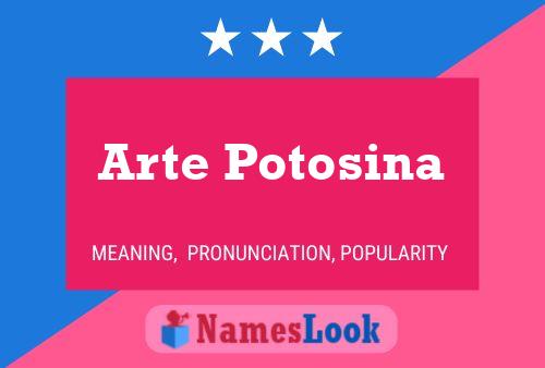 Arte Potosina Name Poster