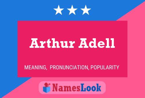 Arthur Adell Name Poster