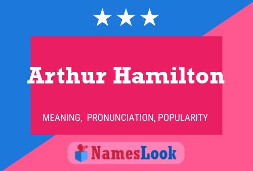 Arthur Hamilton Name Poster