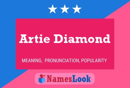 Artie Diamond Name Poster