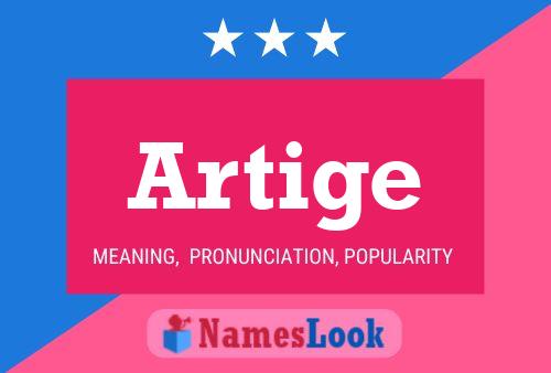 Artige Name Poster