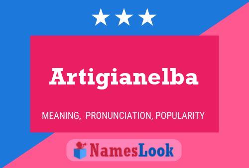 Artigianelba Name Poster