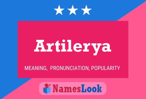 Artilerya Name Poster