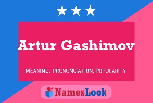 Artur Gashimov Name Poster