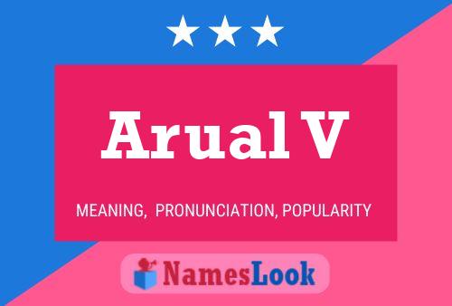 Arual V Name Poster