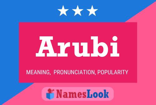 Arubi Name Poster