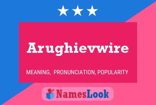 Arughievwire Name Poster