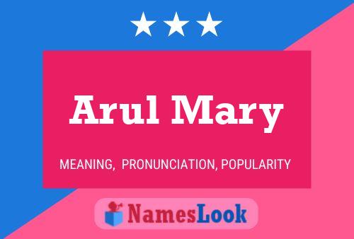 Arul Mary Name Poster