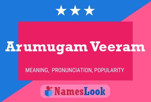 Arumugam Veeram Name Poster