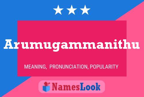 Arumugammanithu Name Poster