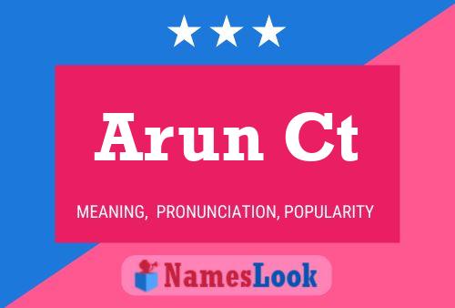 Arun Ct Name Poster