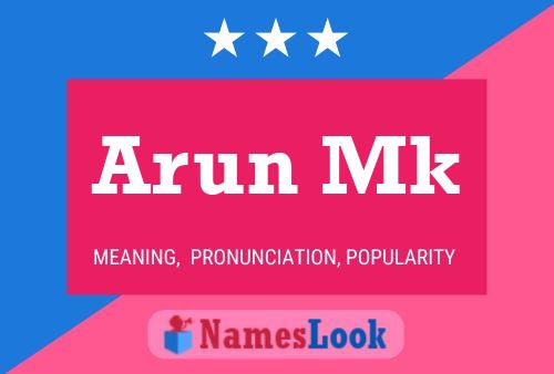 Arun Mk Name Poster