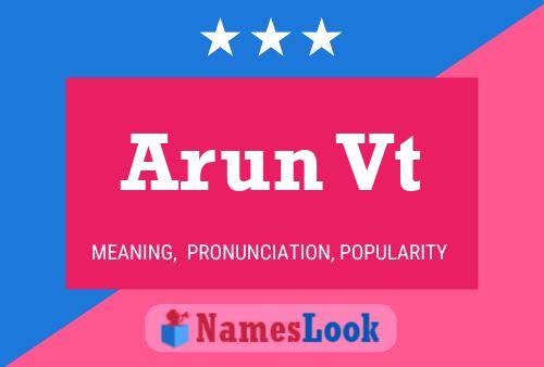 Arun Vt Name Poster