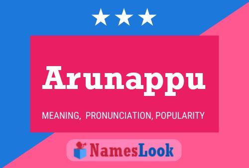 Arunappu Name Poster