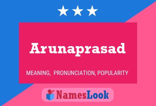 Arunaprasad Name Poster