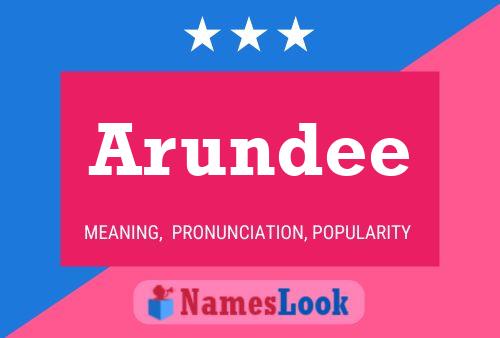 Arundee Name Poster