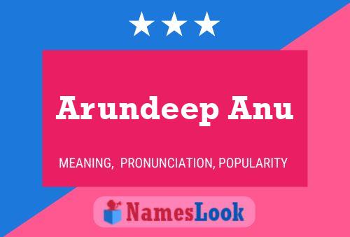 Arundeep Anu Name Poster