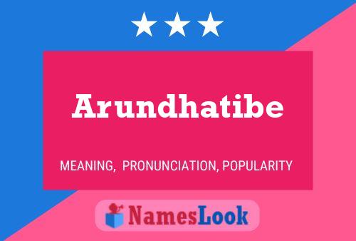 Arundhatibe Name Poster