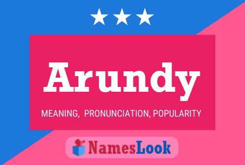 Arundy Name Poster