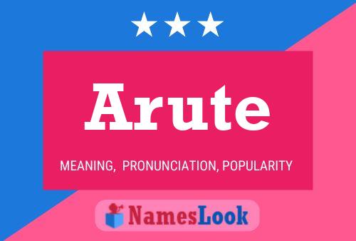 Arute Name Poster