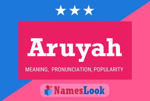 Aruyah Name Poster