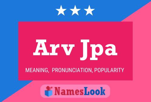 Arv Jpa Name Poster