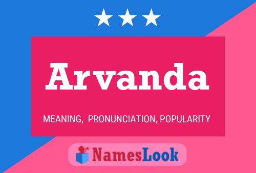 Arvanda Name Poster