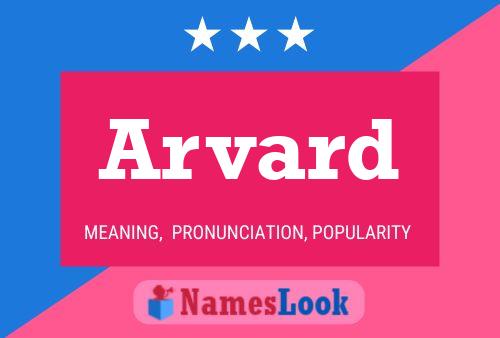 Arvard Name Poster